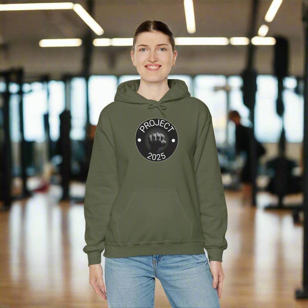 Resist Project 2025 - Unisex Hooded Sweatshirt