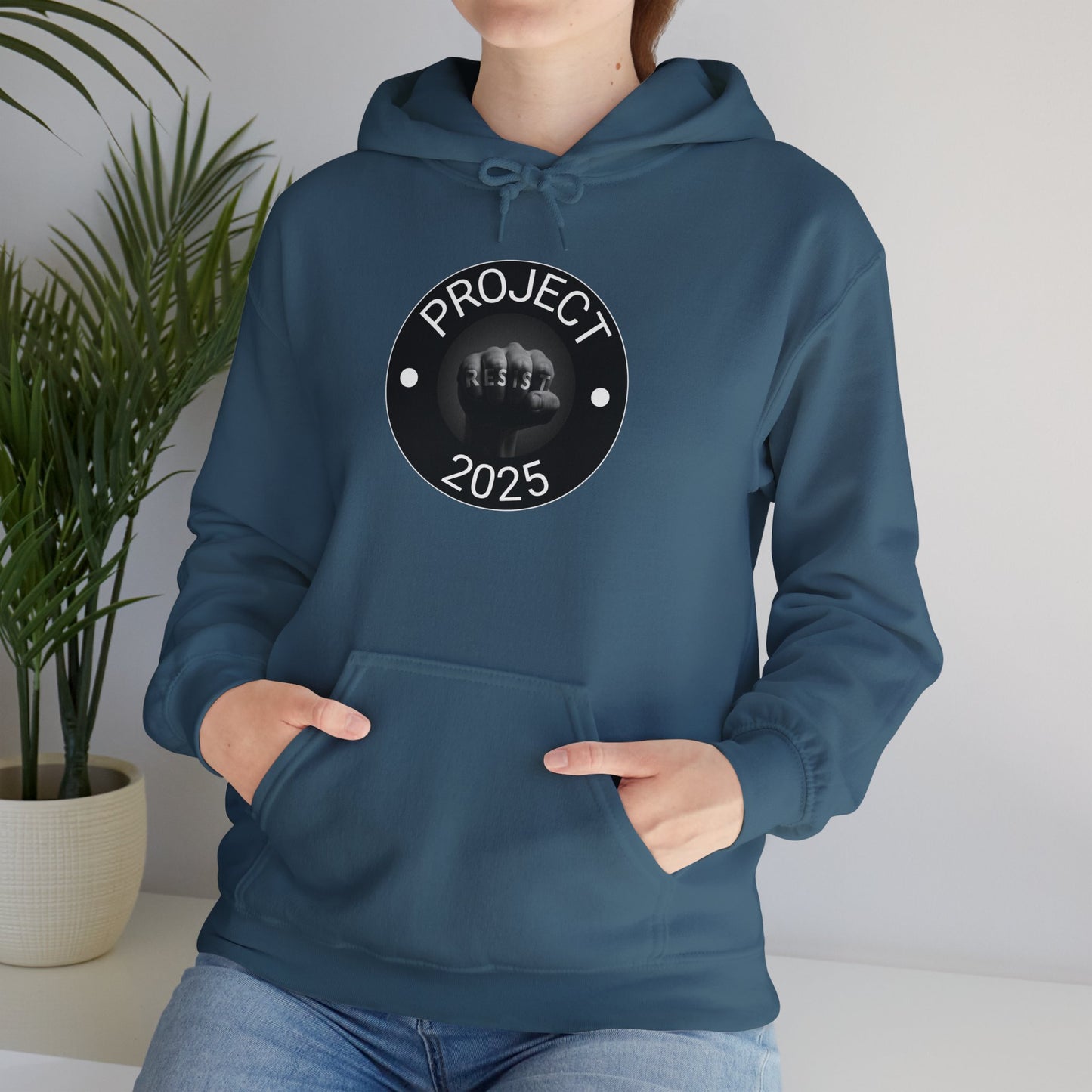 Resist Project 2025 - Unisex Hooded Sweatshirt