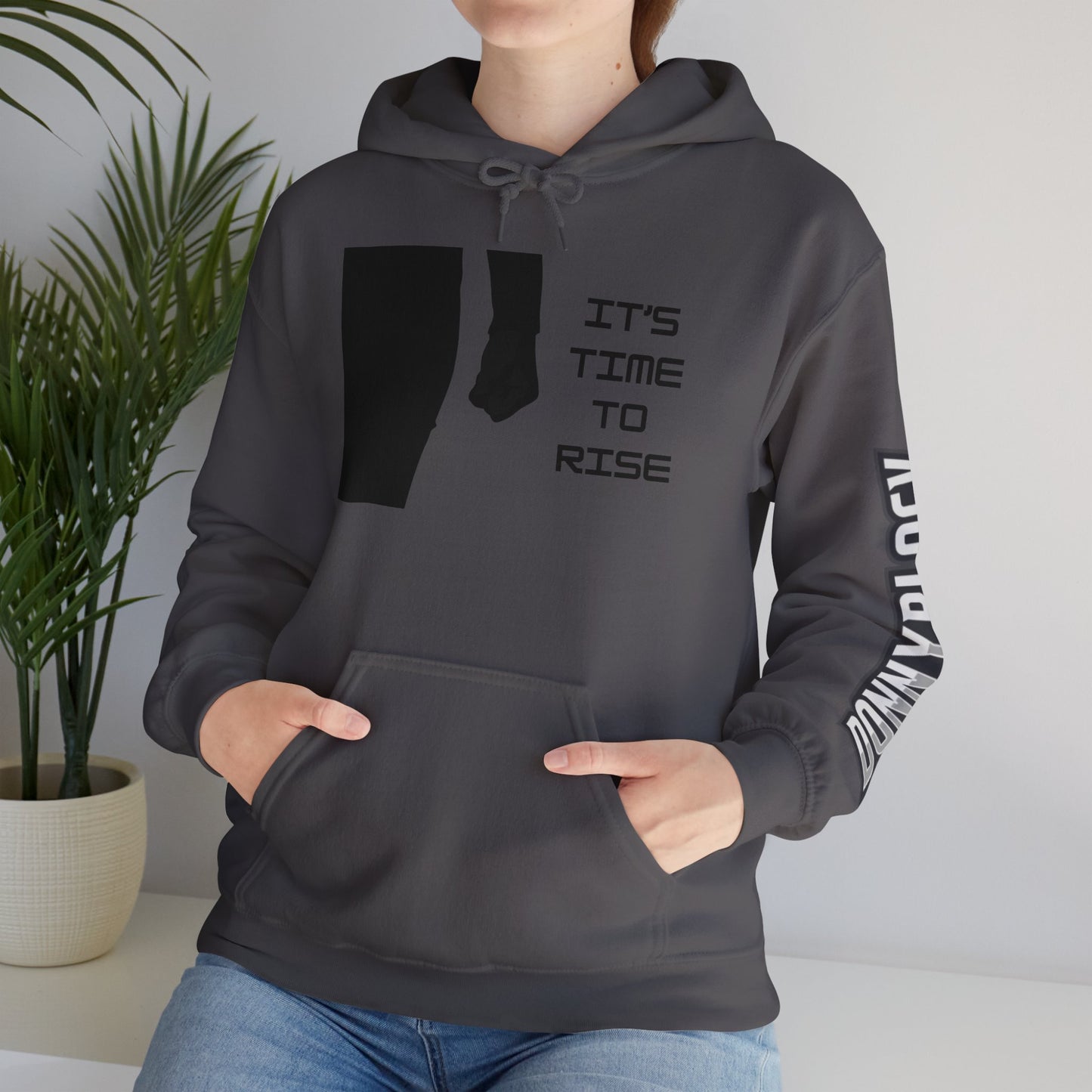 Time To Rise - Unisex Hooded Sweatshirt