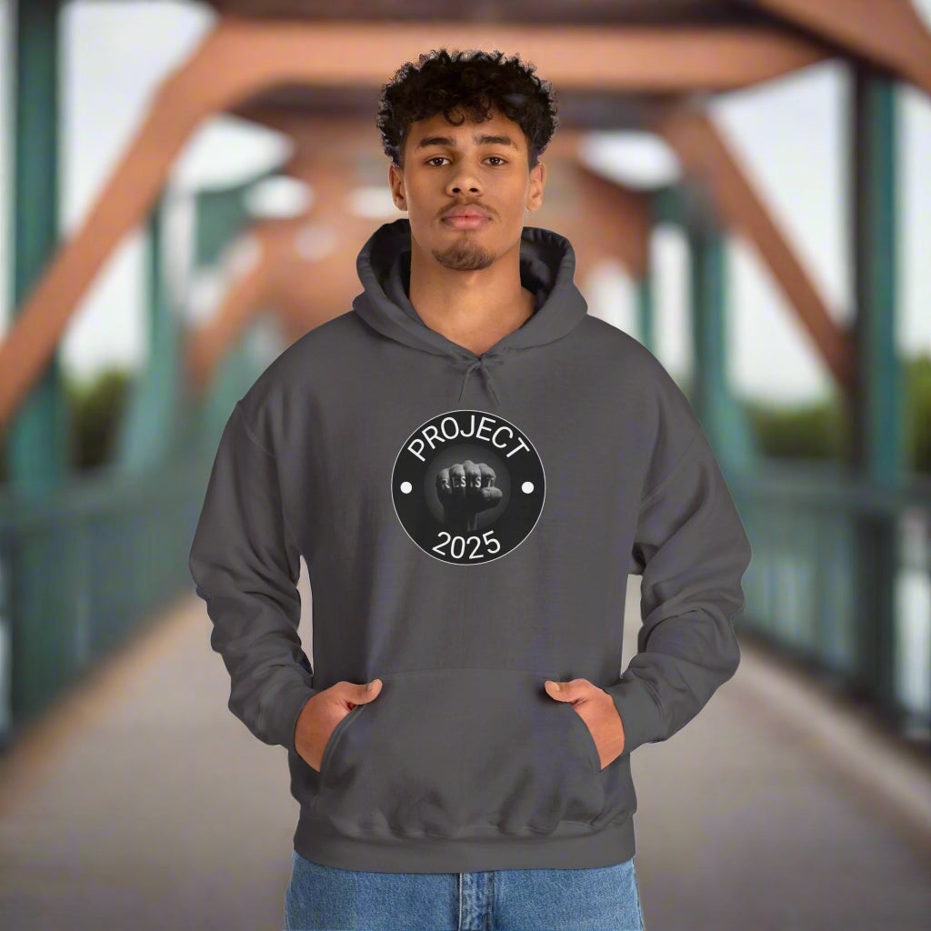 Resist Project 2025 - Unisex Hooded Sweatshirt