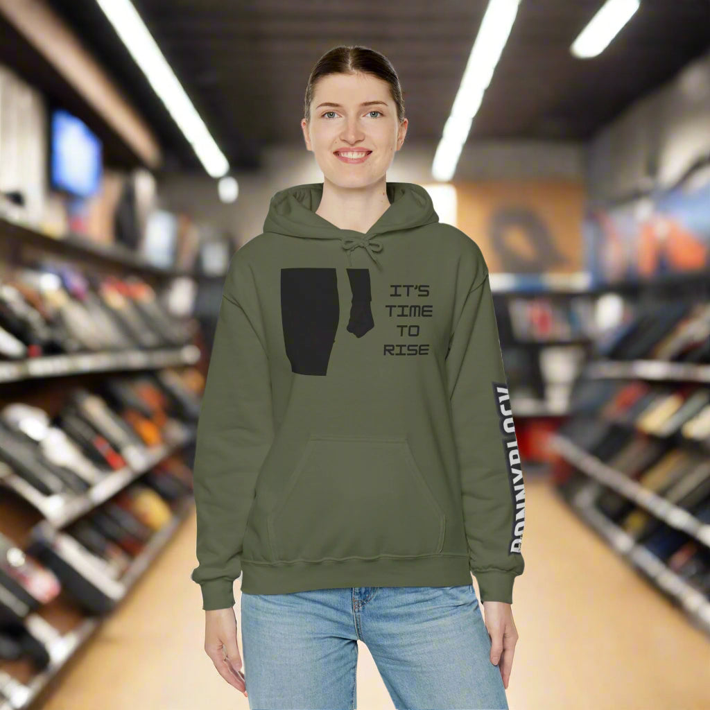 Time To Rise - Unisex Hooded Sweatshirt